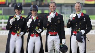 Fiona Bigwood, Charlotte Dujardin, Carl Hester and Spencer Wilton