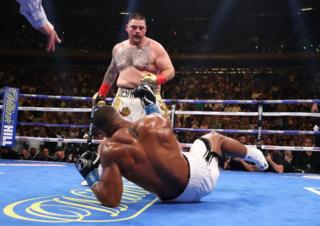 Ruiz standing over Johsua
