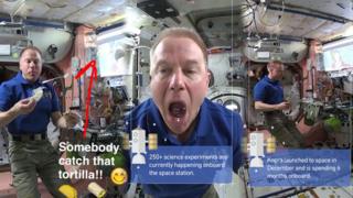 Tim Kopra in space