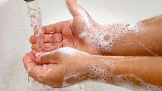 Washing hands