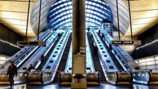 Canary Wharf station.