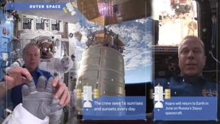 Tim Kopra in space
