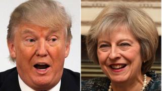 Donald Trump and Theresa May