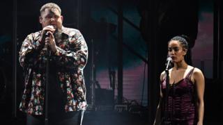 Last year's Critics' Choice winner Rag'n'Bone Man performed a fiery duet with this year's winner Jorja Smith. Rag'n'Bone Man also won best single this year for Human.