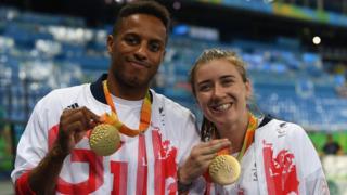 Libby Clegg and guide Chris Clarke