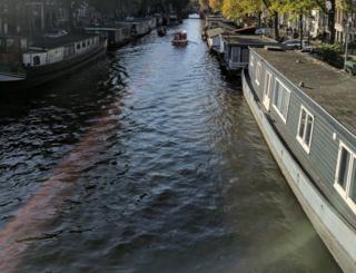 Boat in Amsterdam