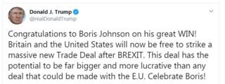 Donald Trump tweet
