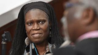 Simone Gbagbo in court in Abidjan, Ivory Coast. Photo: June 2016