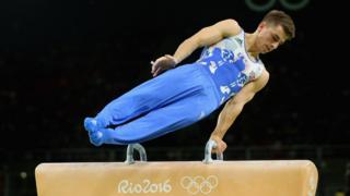 Max Whitlock in the pommel horse final