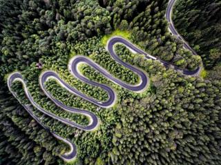Infinite road to Transylvania by Calin Stan