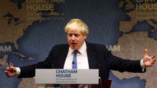Boris Johnson at Chatham House