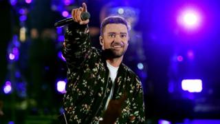 Justin Timberlake on stage