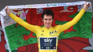 Geriant Thomas in the tour de france 2018