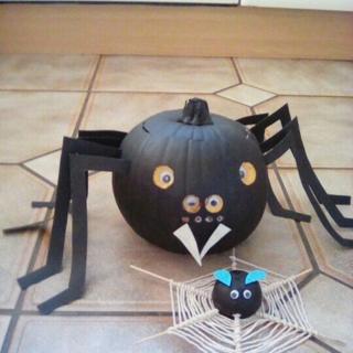 Spider pumpkin