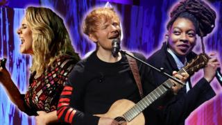 Adele, Ed sheeran and Little Simz