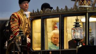 The Queen in her carriage