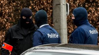 Belgian police in Villa Marquette, 31 March