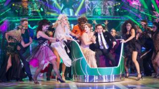 Professional dancers and celebrities