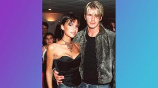 Victoria and David Beckham in 1999.