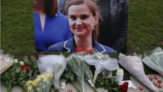 Tributes to Jo Cox in Parliament Square
