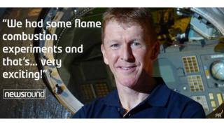 Tim Peake: "We had some flame combustion experiments and that's... very exciting!"