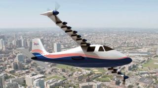 Artist's image of the Nasa X-57