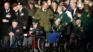 War veterans at Cenotaph