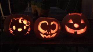 Josie, Aliyah and Candy's pumpkins