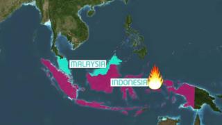 BBC map of Indonesia
