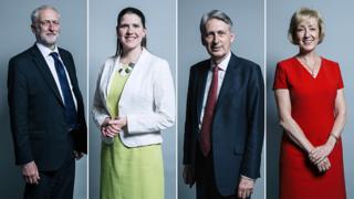 Jeremy Corbyn, Jo Swinson, Philip Hammond, Andrea Leadsom