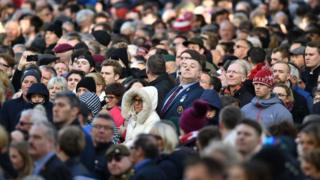 Crowds at the Cenotaph