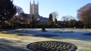 A view of St Edmundsbury Cathedral