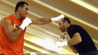 Brothers Wladimir and Vitali Klitschko