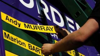 Wimbledon match schedule going up