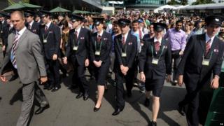 Security staff open the grounds