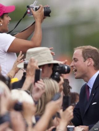 The Duke of Cambridge has his photo taken during his trip to Ottawa, Canada