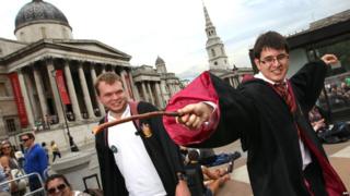 Fans camping out ahead of Potter premiere in Trafalgar Square