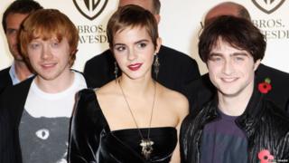 Rupert Grint, Emma Watson and Daniel Radcliffe attend a Warner Bros photocall held at Claridges on November 10, 2010 in London, England