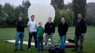 Space enthusiasts, including Chris Cardwell, Gareth Dorrian, Mathew Roberts, and Frank Morris.