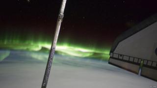 The Southern Lights seen from the ISS