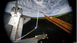 The Southern Lights seen from the ISS