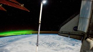 The Southern Lights seen from the ISS