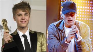 Justin Bieber and Eminem