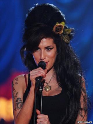 Amy Winehouse at the Grammy Awards 2008