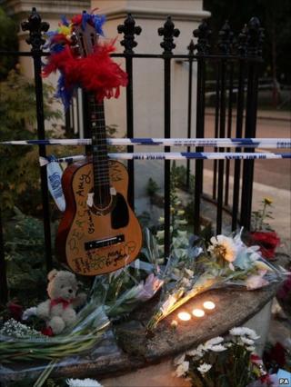 Tributes laid outside Amy's House