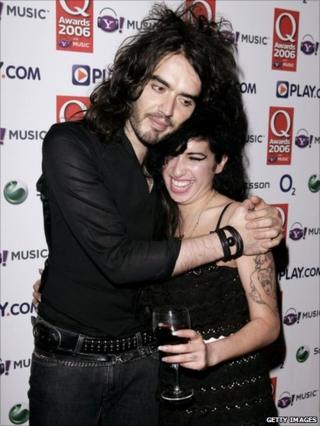 Russell Brand and Amy Winehouse