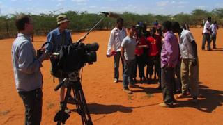 Filming in Dadaab