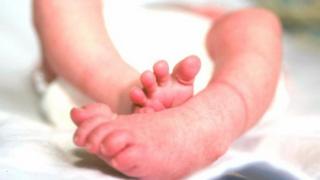 A baby's feet