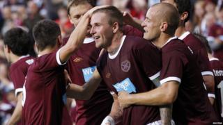 Ryan Stevenson celebrates