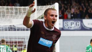 Ryan Stevenson celebrates goal
